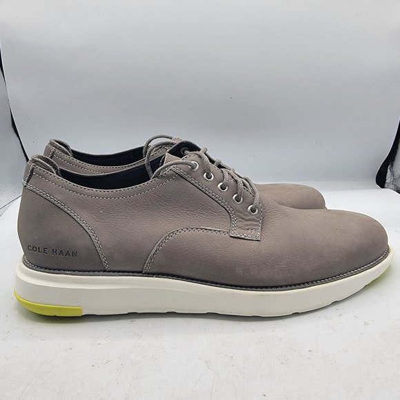 Cole Haan Grand 360 Mens Size 9.5 Original Grey Leather Casual Shoes C33830 - Picture 7 of 14